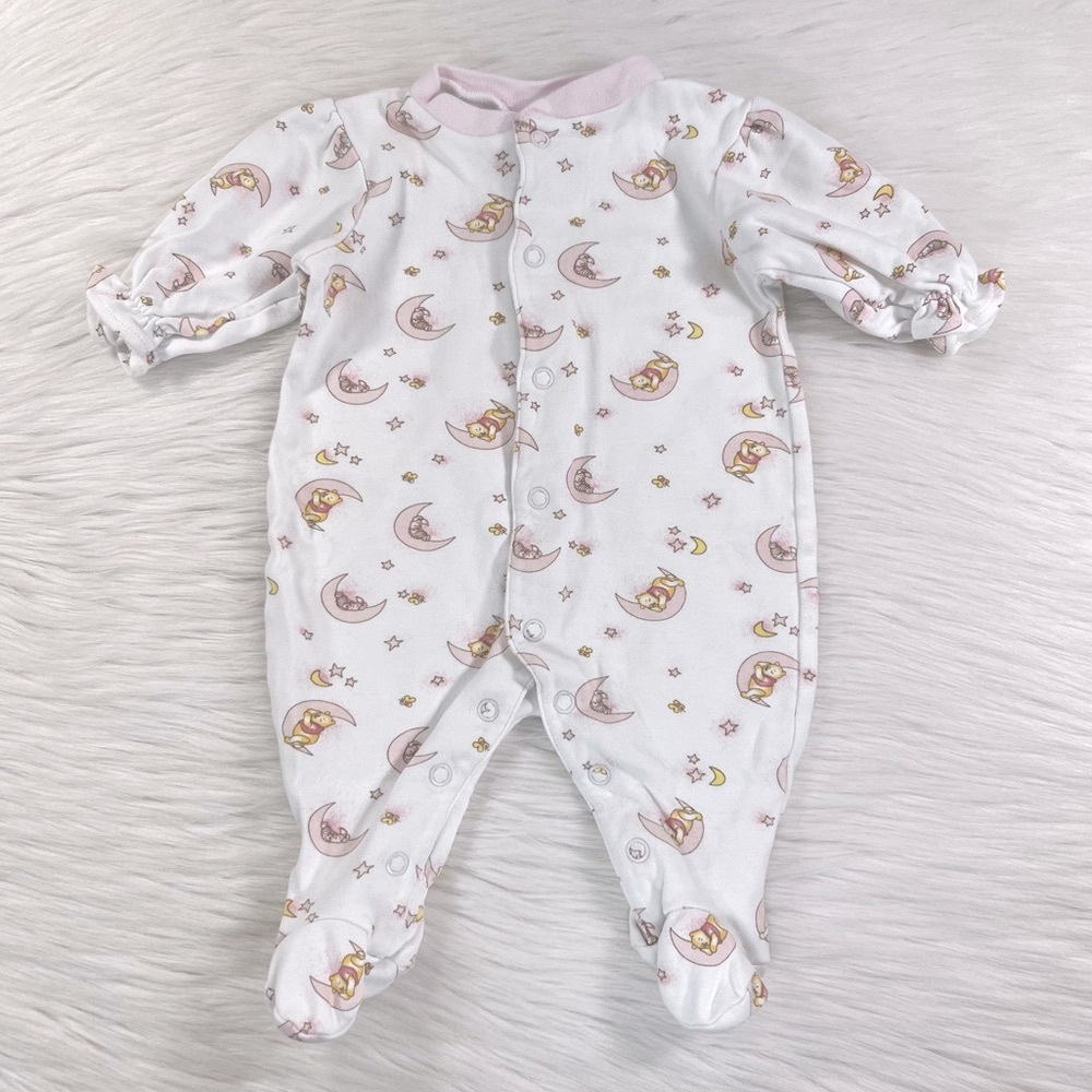 Disney Winnie the Pooh footed pajamas, size 0-3 months
